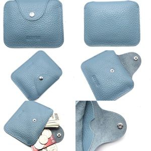 IXYVIA Leather Coin Purse - Light Blue